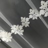 Тюль с вышивкой мелкий Дамаск 